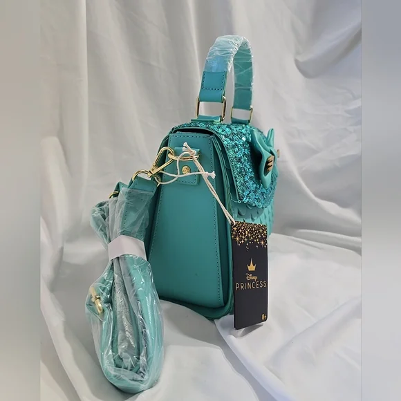 NWT Loungefly Disney The Little Mermaid Sequins Collection Crossbody Blue - Picture 2 of 10